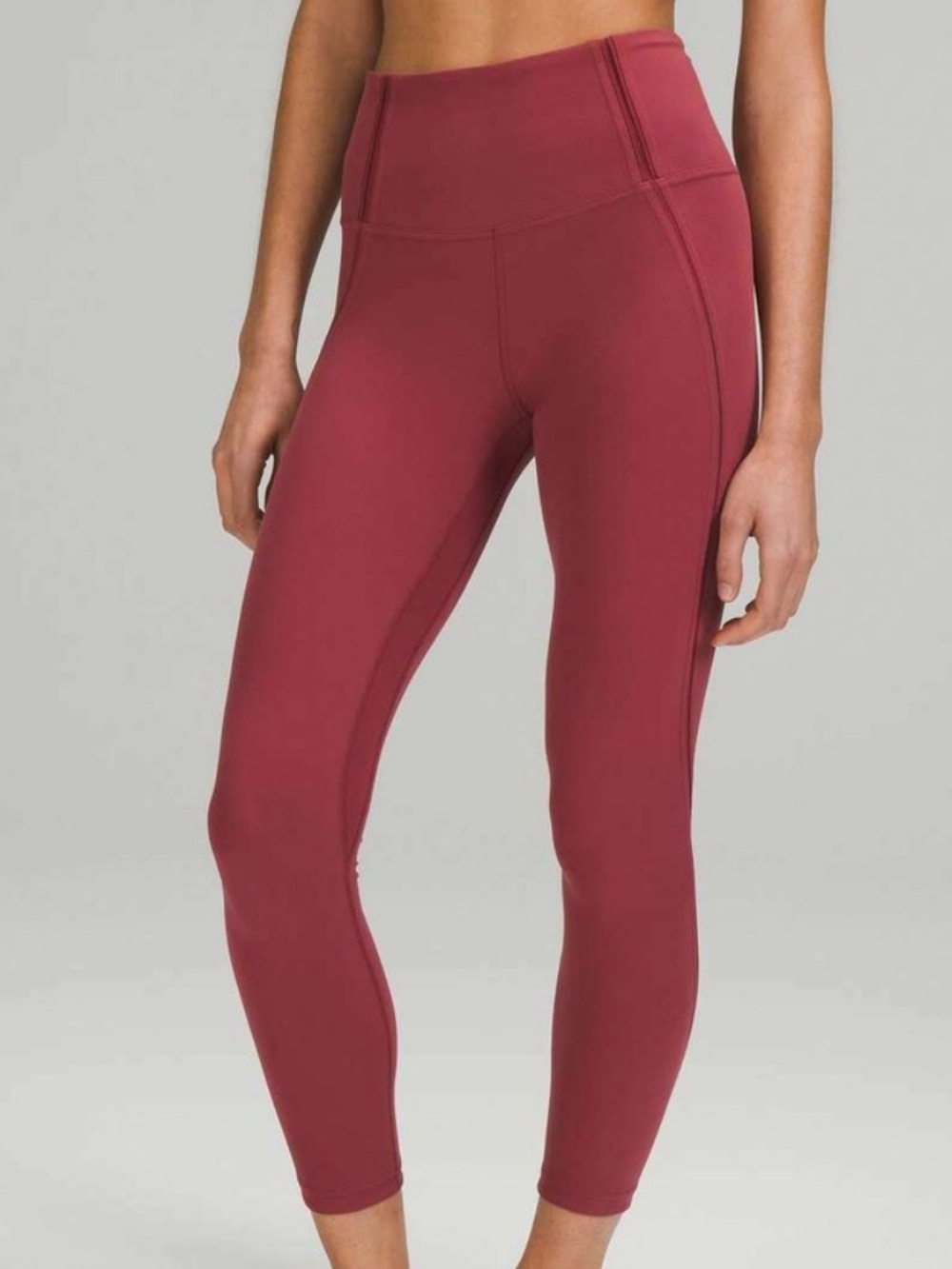 Lululemon Nulu Mesh Panels High-Rise Tight Legging, Mulled Wine | Size 4, 25"
